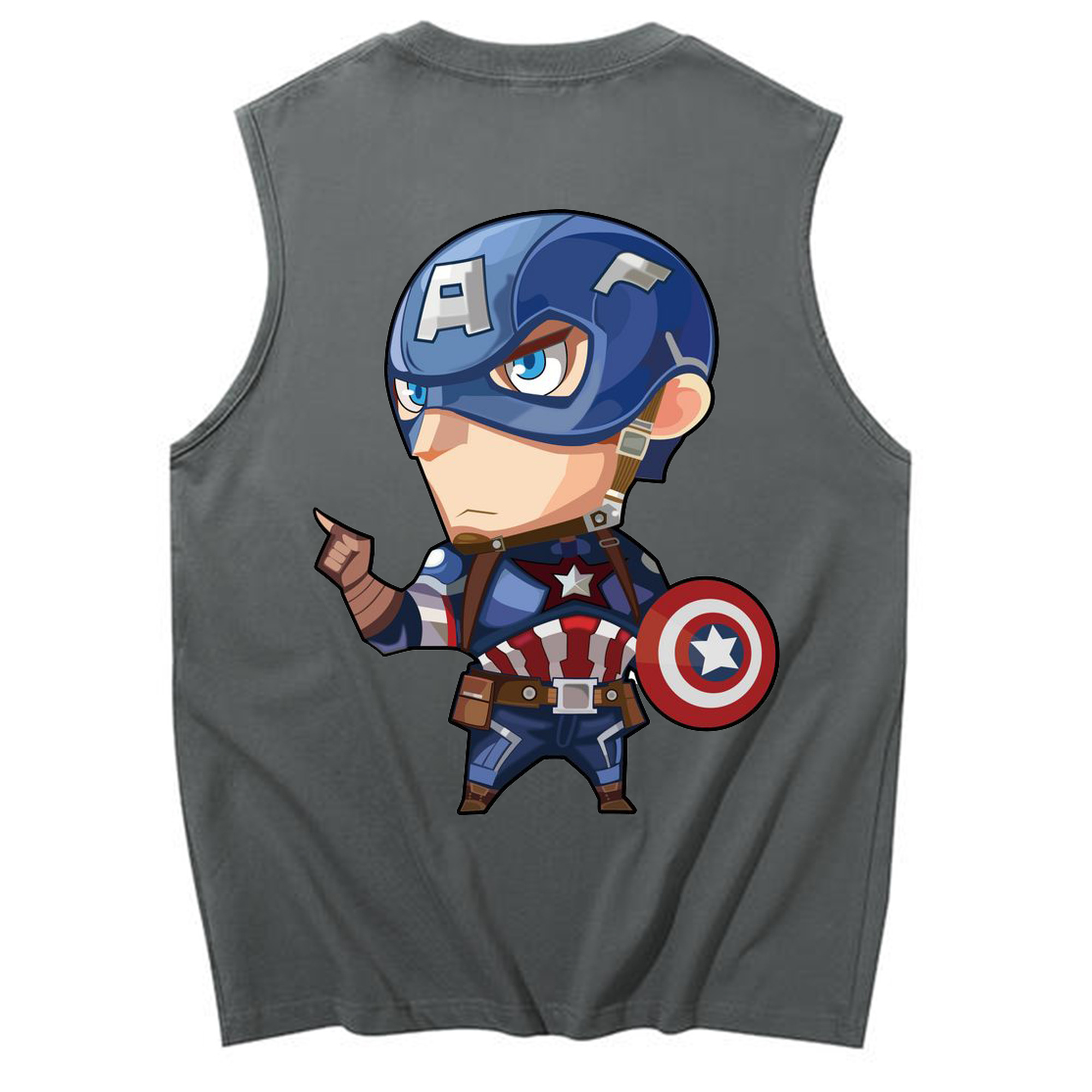 （画像用） アベンジャーズ The Avengers コットン100％タンクトップ（背面プリント）
